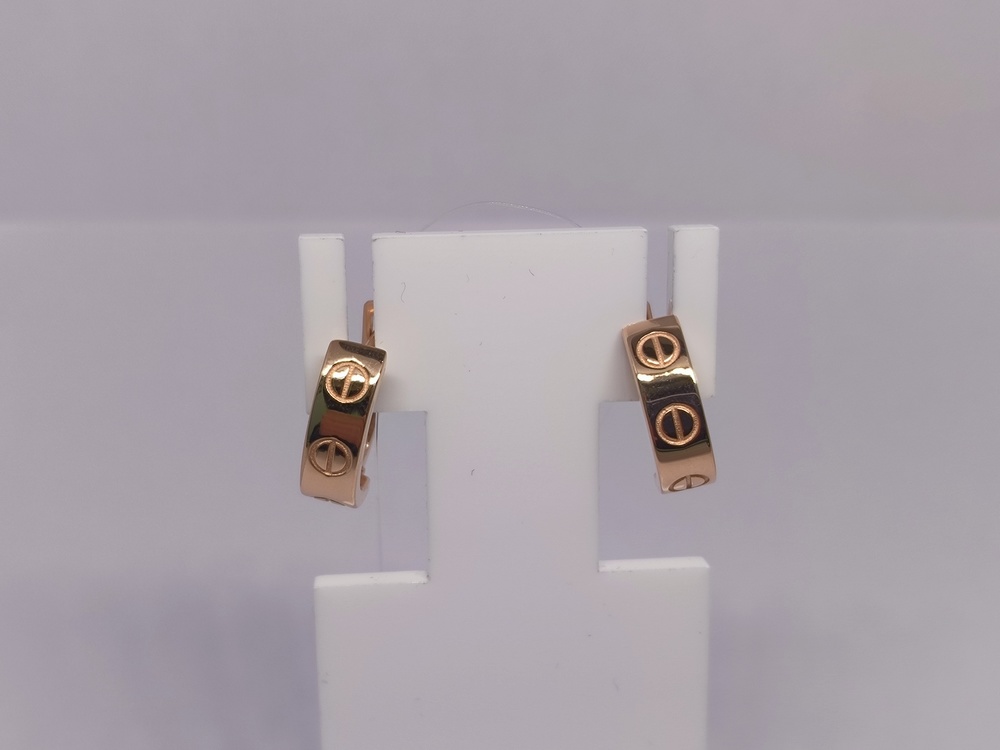 СЕРЬГИ БЕЗ КАМНЯ (Au 585)