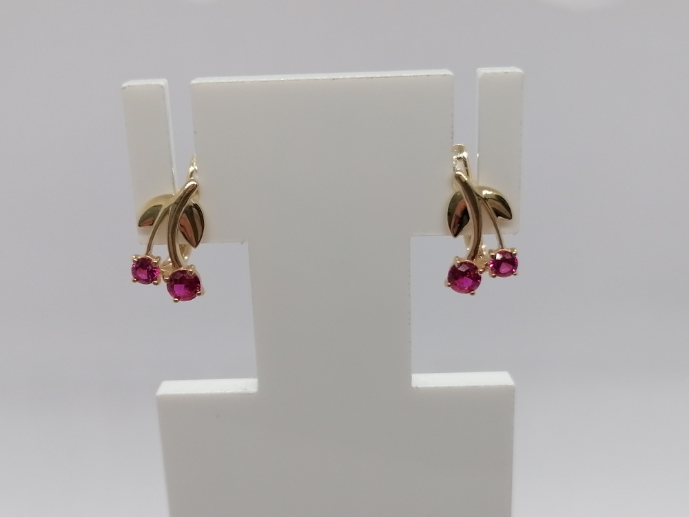 СЕРЬГИ С КАМНЯМИ (Au 585)