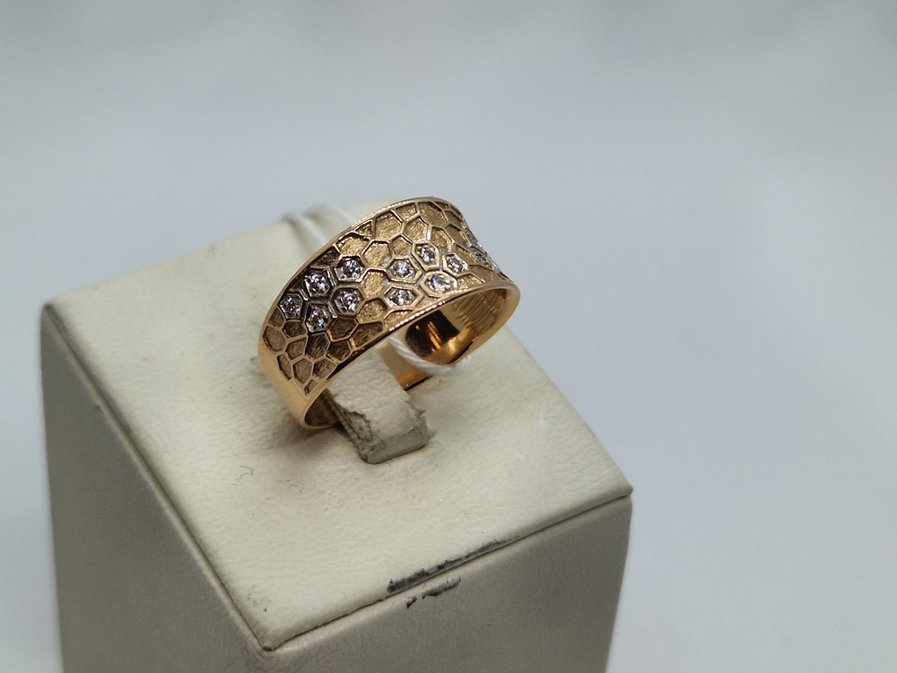 КОЛКМИ585 КОЛЬЦО С КАМНЯМИ (Au 585)