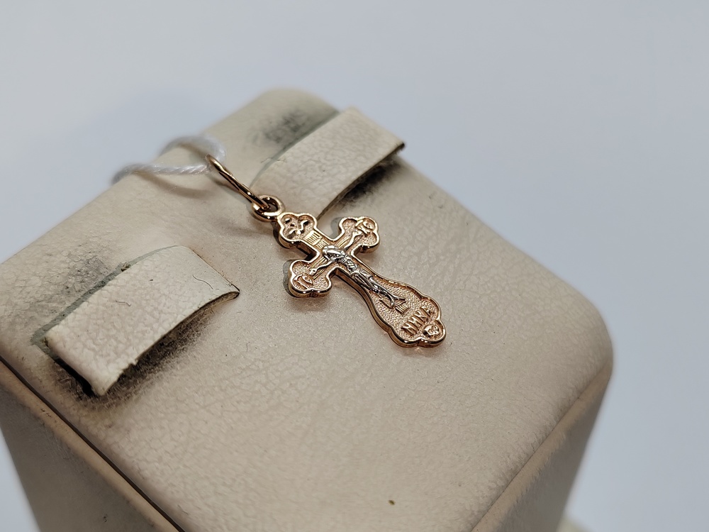 ПОДВЕСКА КРЕСТ БЕЗ КАМНЯ (Au 375)