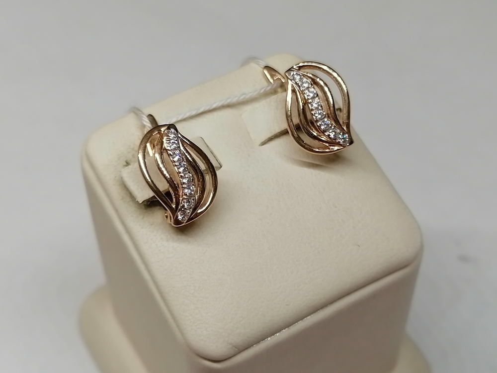 СЕРЬГИ С КАМНЯМИ (Au 585)