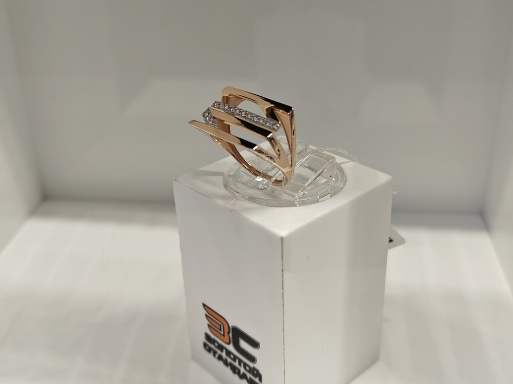 КОЛЬЦО С КАМНЯМИ (Au 585)