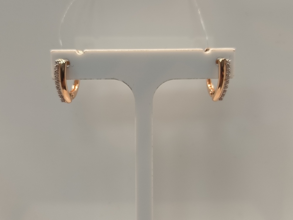 000522-1102 СЕРЬГИ С КАМНЯМИ (Au 585)