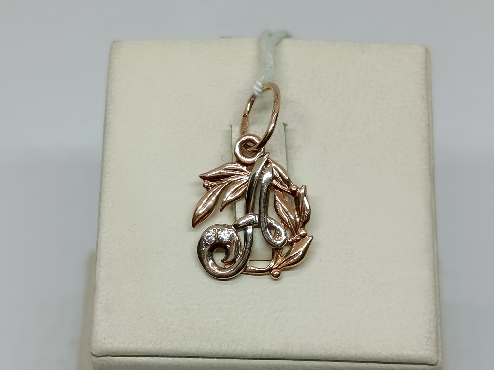 ПОДВЕСКА БУКВА А Au 585