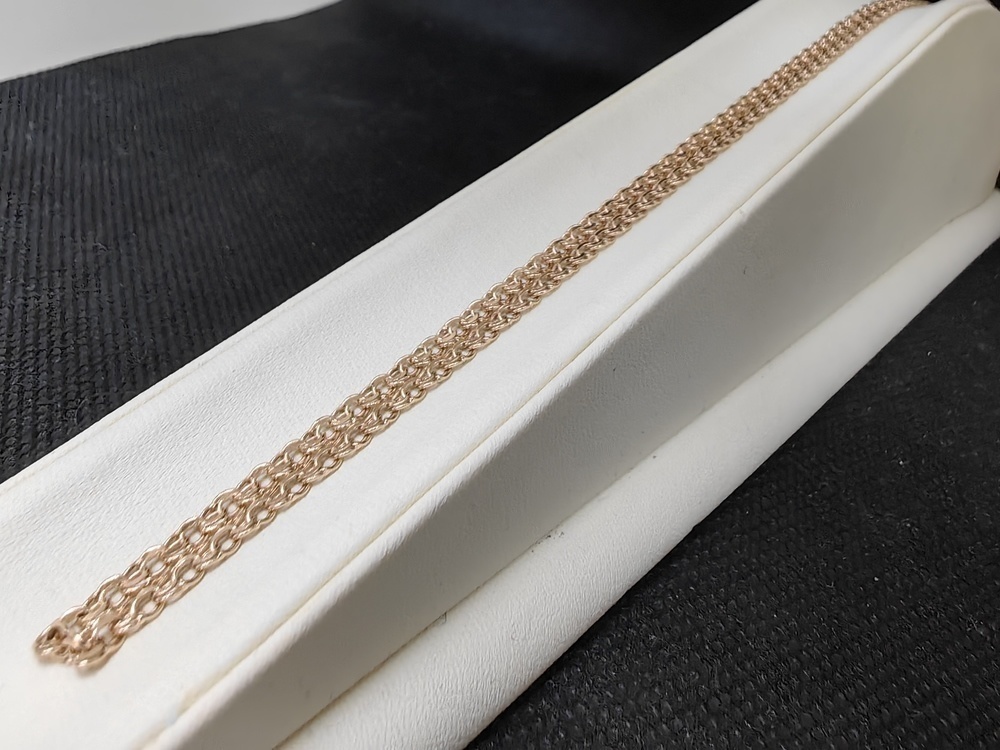 ЦЕПЬ ПУСТОТЕЛАЯ Бисмарк (Au 585)