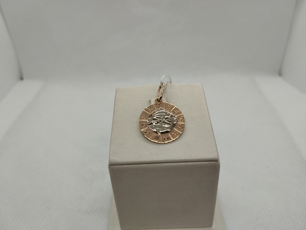 ПОДВЕСКА ЗНАК ЗОДИАКА РЫБЫ Au 585