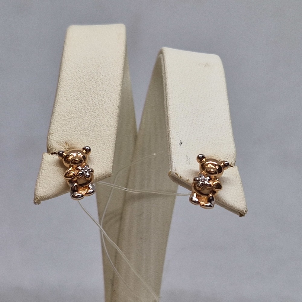 СЕРЬГИ С КАМНЕМ (Au 585)