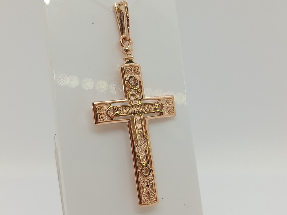 ПОДВЕСКА КРЕСТ без камня (Au 585)