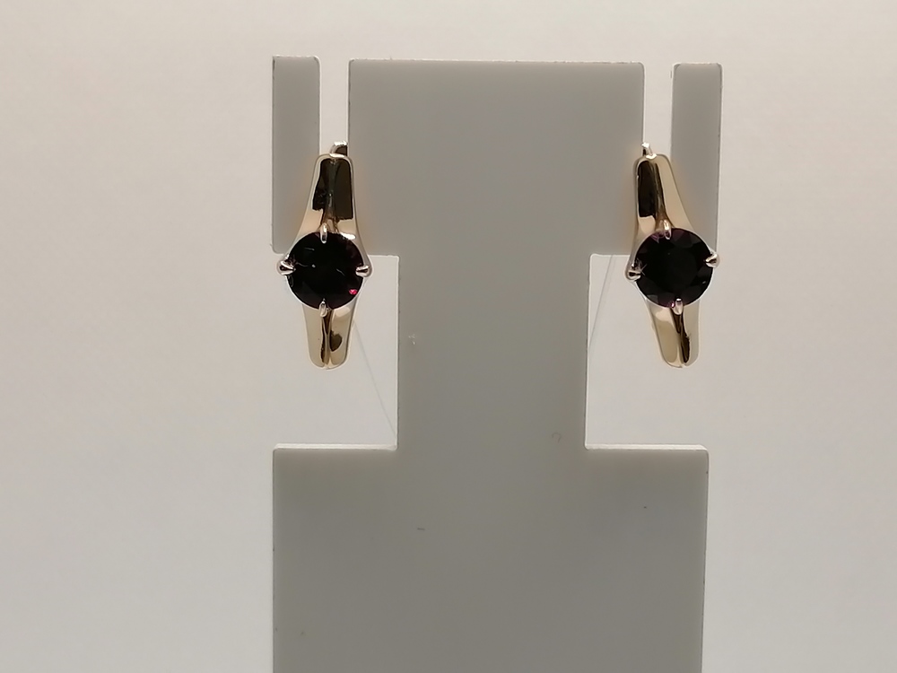 СЕРЬГИ С КАМНЕМ (Au 585)