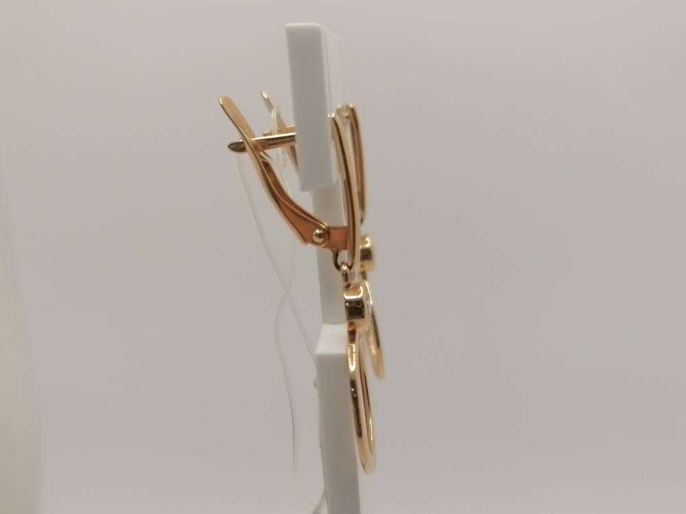 СЕРЬГИ С КАМНЕМ (Au 585)