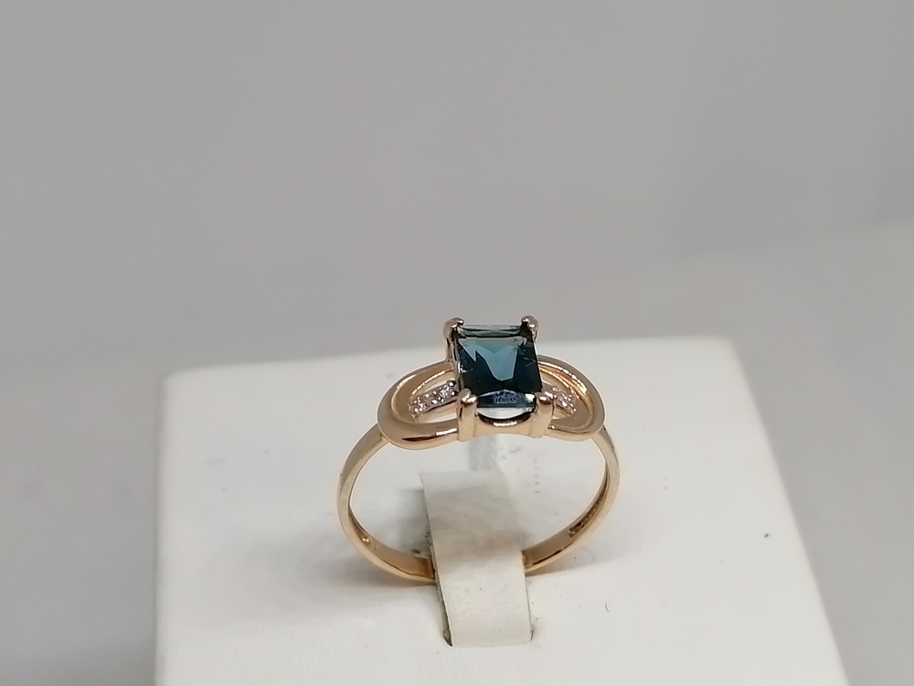 КОЛКМИ585 КОЛЬЦО С КАМНЯМИ (Au 585)