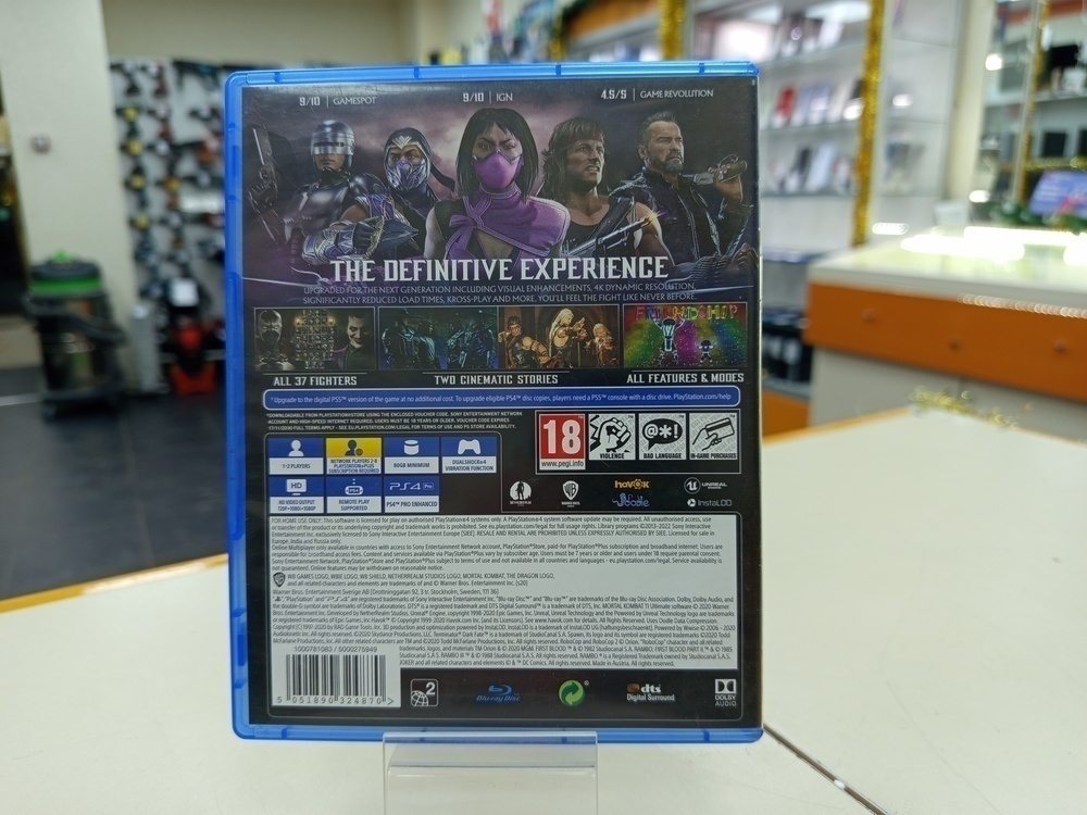 Игра Playstation 4 Mortal Kombat 11 Ultimate