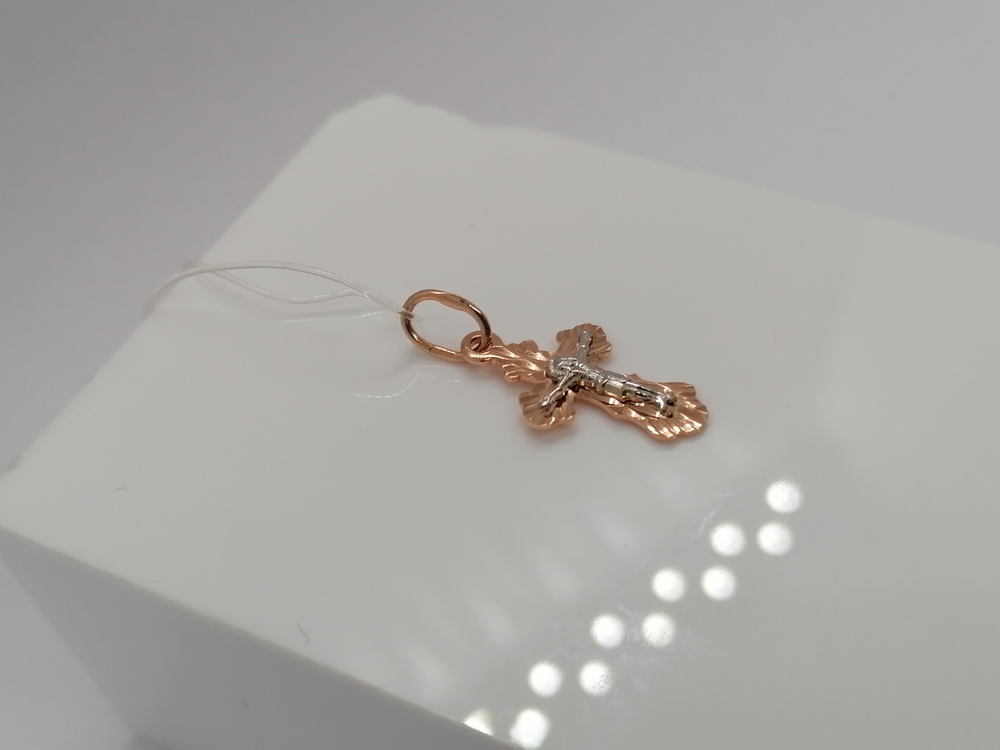 ПОДВЕСКА КРЕСТ без камня (Au 585)