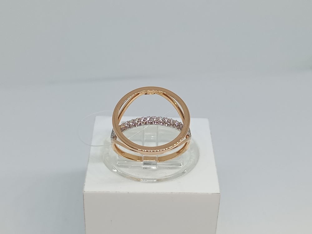 КОЛЬЦО С КАМНЯМИ (Au 585)