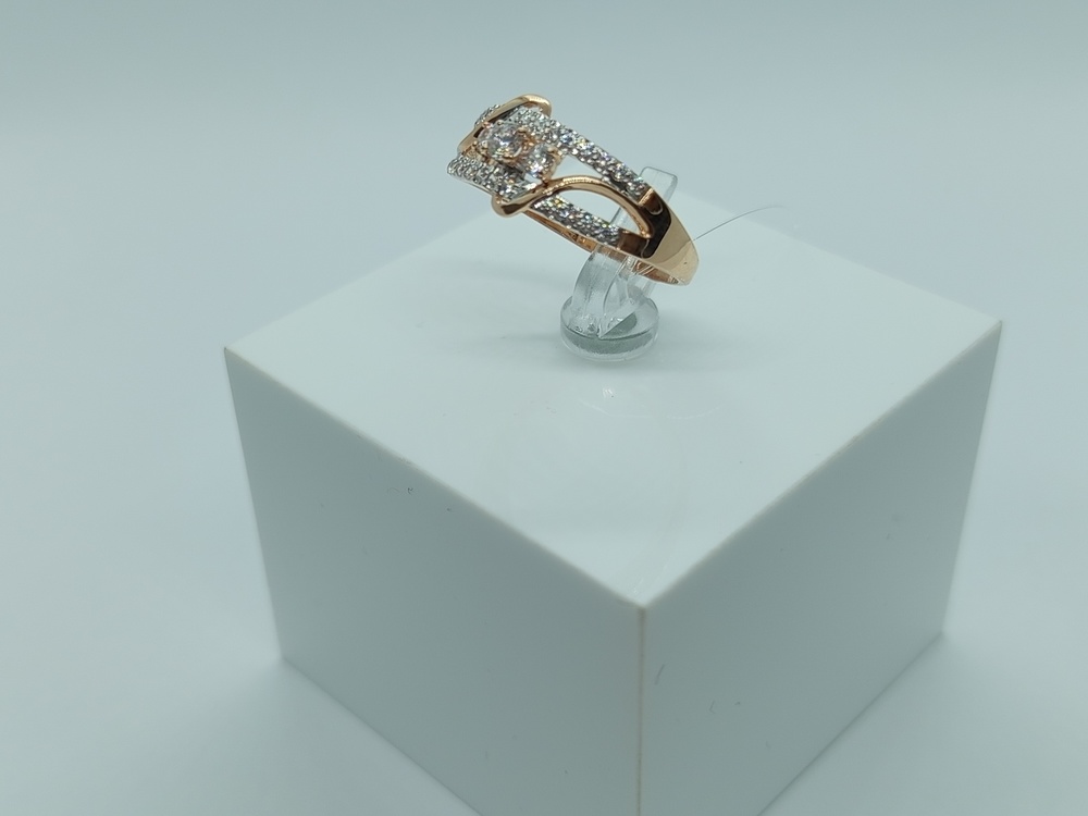 КОЛЬЦО С КАМНЯМИ (Au 585)