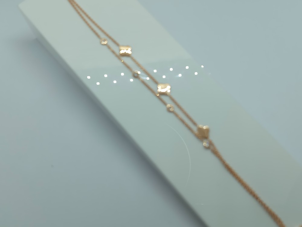 БРАСЛЕТ ФАНТАЗИЯ с камнями (Au 585) БРАСЛЕТ ФАНТАЗИЯ с камнями (Au 585)