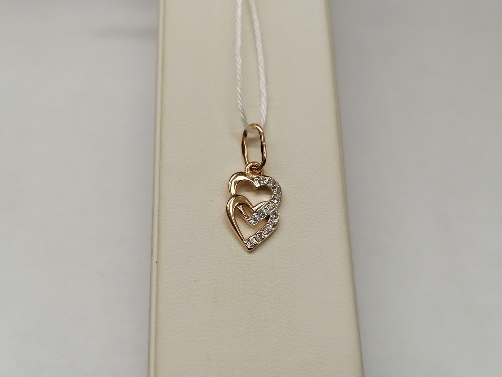 ПОДКМИ585 ПОДВЕСКА С КАМНЯМИ (Au 585)