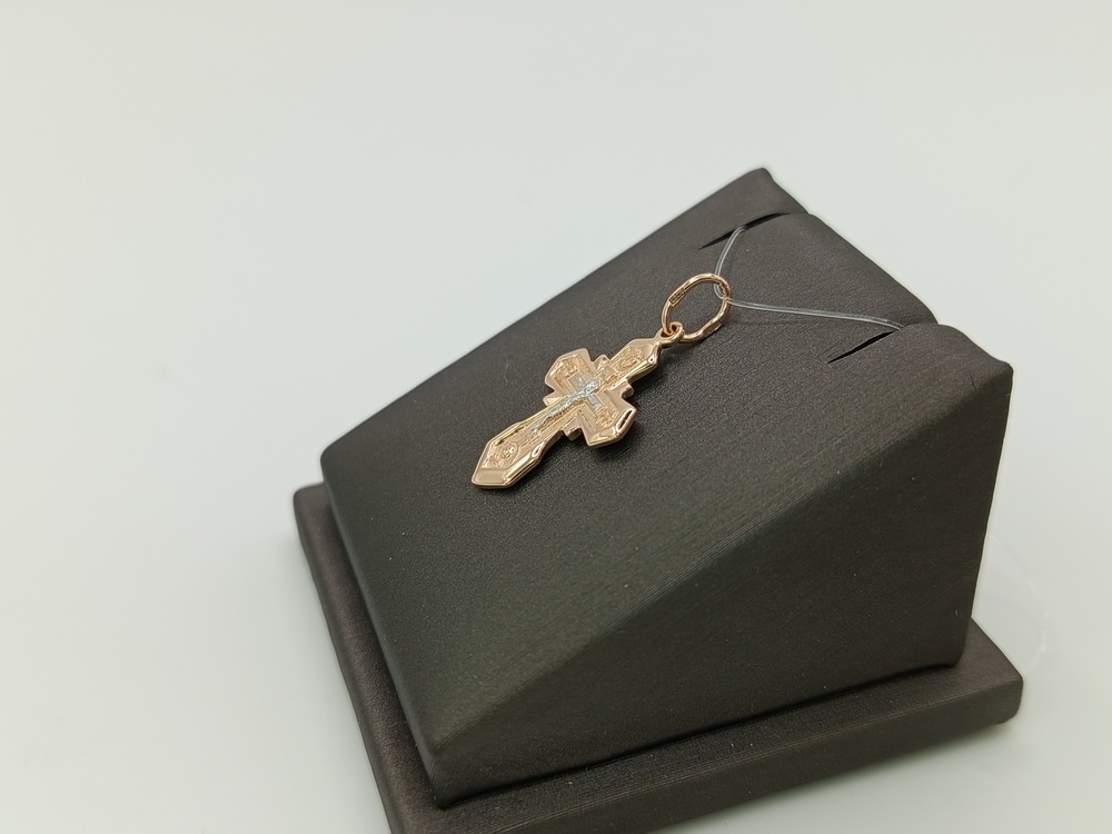 ПОДВЕСКА КРЕСТ без камня (Au 585)