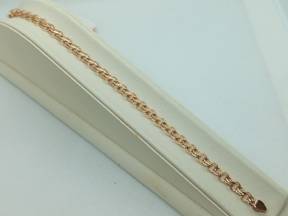 БРАСЛЕТ ПОЛНОВЕСНЫЙ Ручеек Au 585