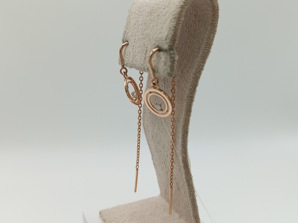 СЕРЬГИ ПРОДЕВКИ без камня (Au 585)