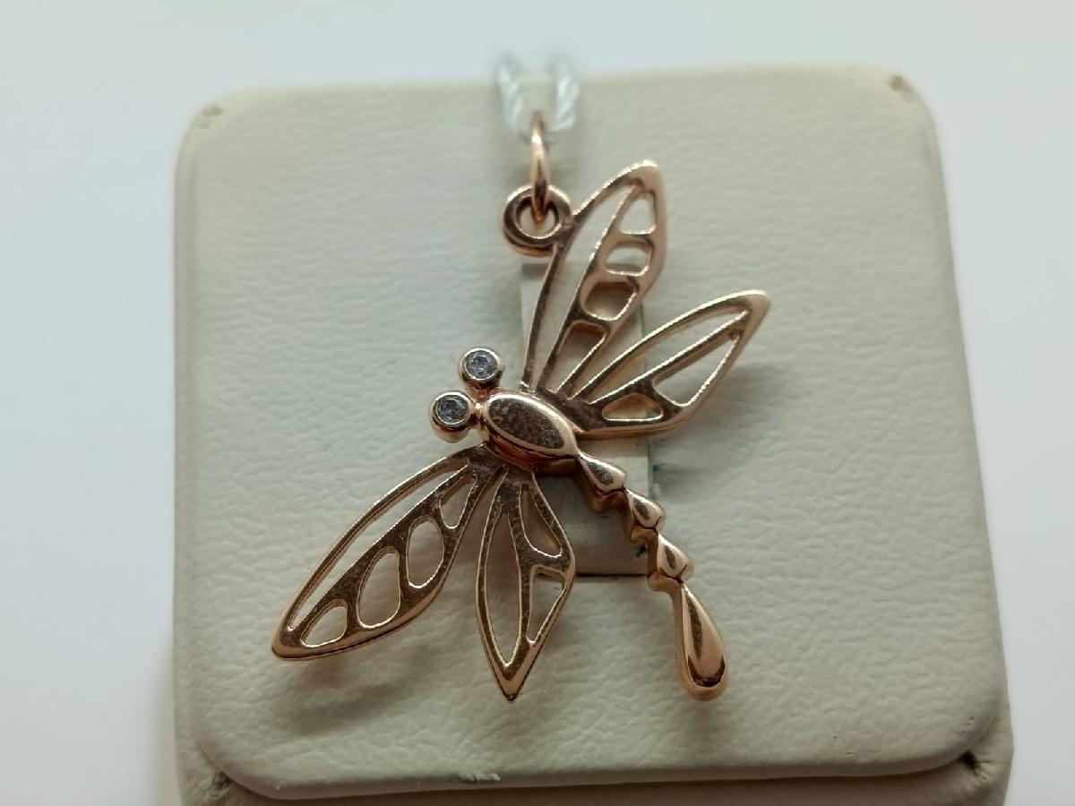 ПОДКМИ585 ПОДВЕСКА С КАМНЯМИ (Au 585)