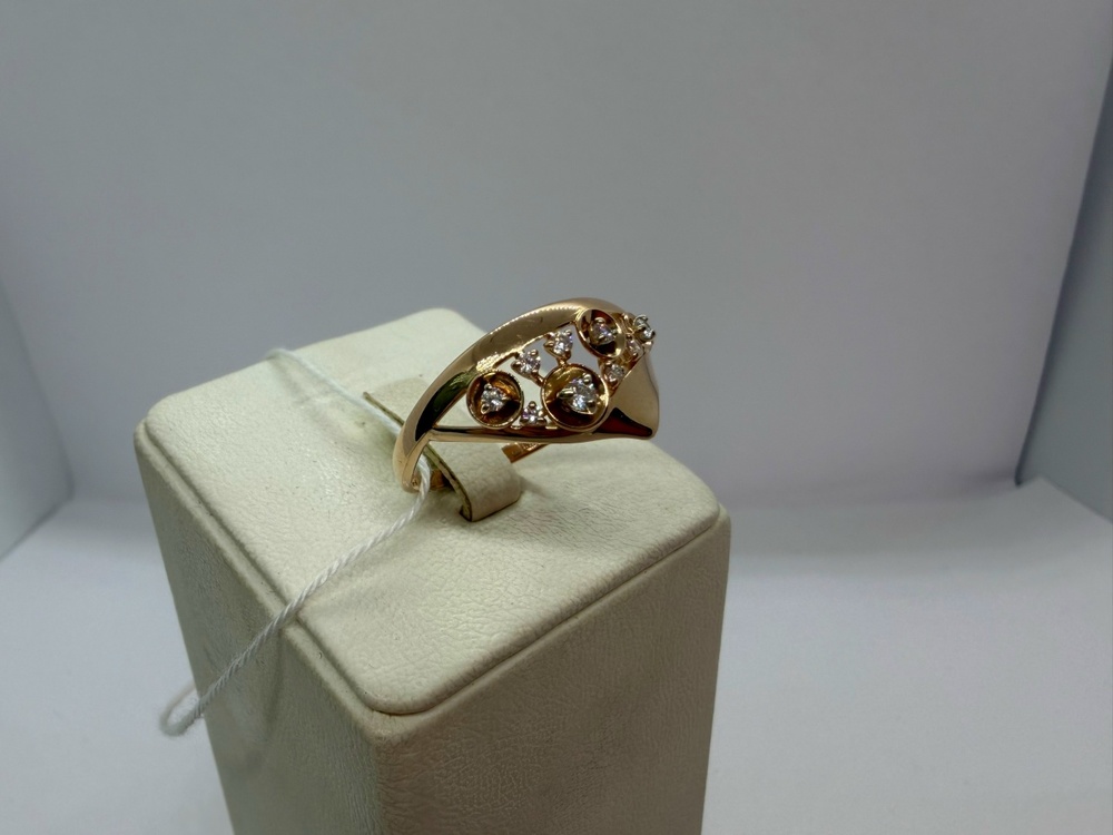 КОЛКМИ585 КОЛЬЦО С КАМНЯМИ (Au 585)