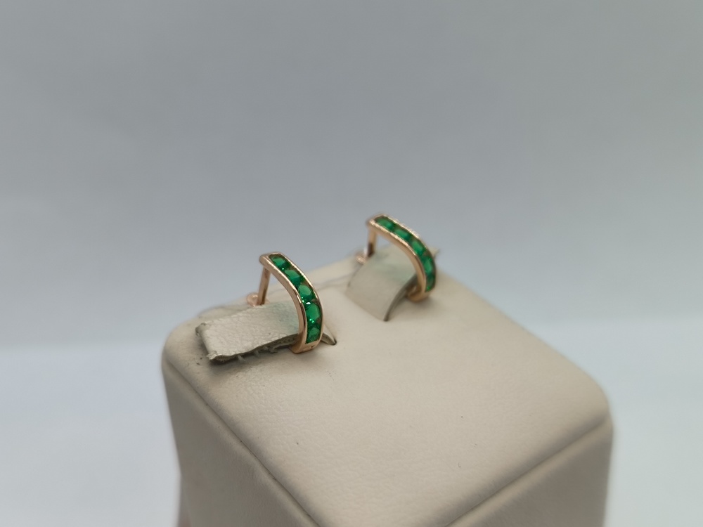 СЕРЬГИ С КАМНЯМИ (Au 585)