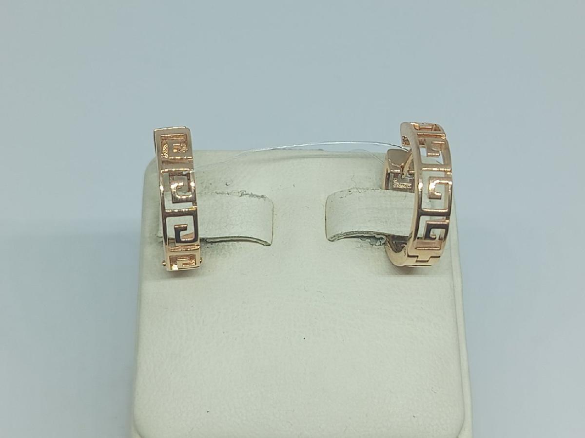 СЕРЬГИ БЕЗ КАМНЯ (Au 585)