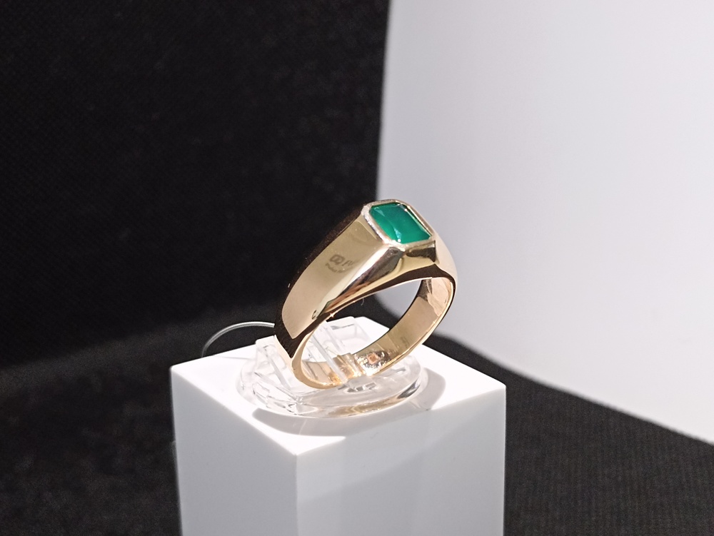 КОЛЬЦО ПЕЧАТКА с камнем (Au 585)