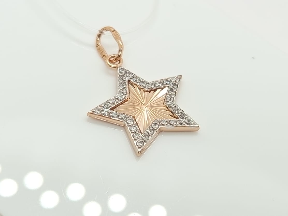 ПОДВЕСКА С КАМНЯМИ (Au 585)