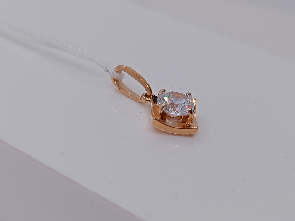 ПОДКМ585 ПОДВЕСКА С КАМНЕМ (Au 585)