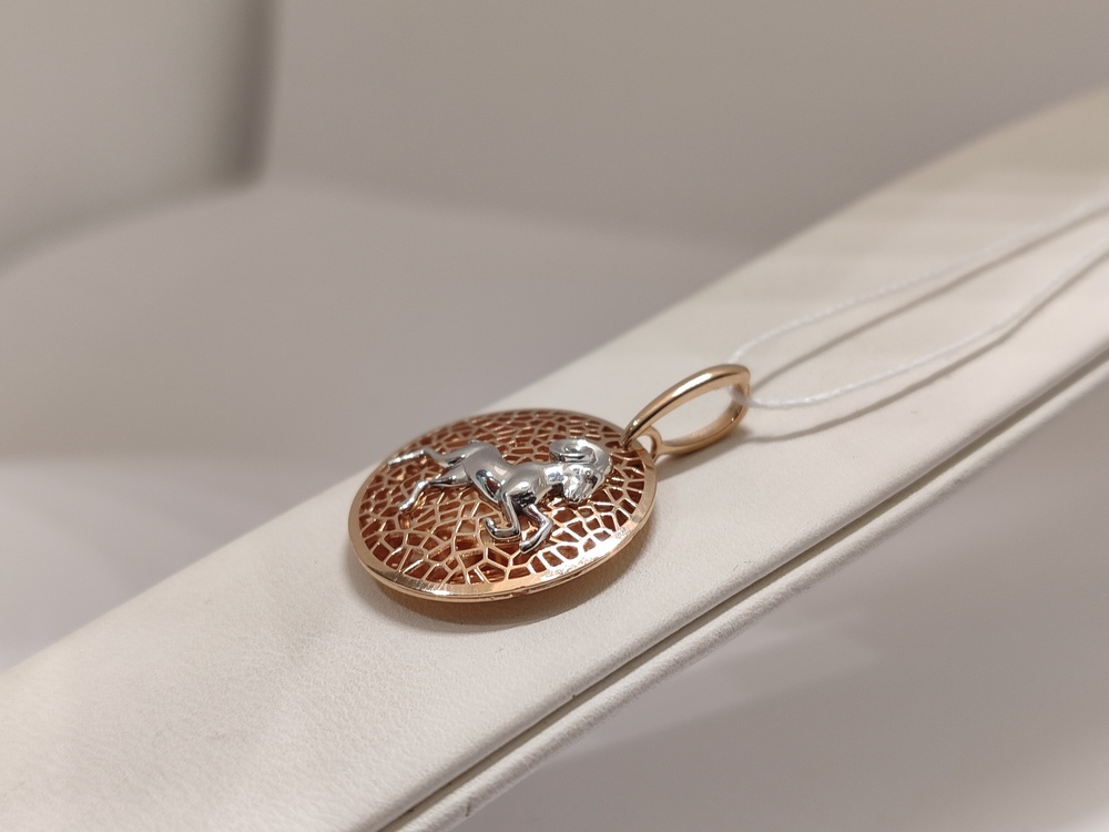 ПОДВЕСКА ЗНАК ЗОДИАКА ОВЕН (Au 585)