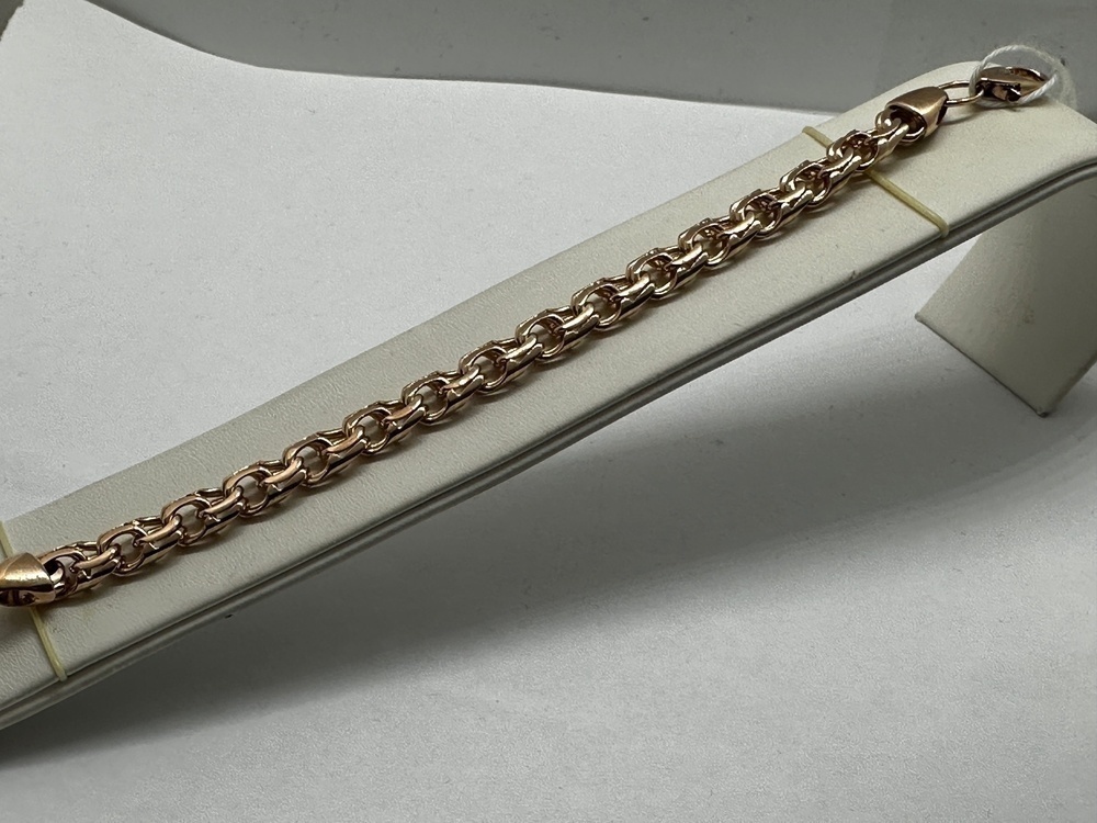 БЛБ585 БРАСЛЕТ ПОЛНОВЕСНЫЙ Бисмарк (Au 585)