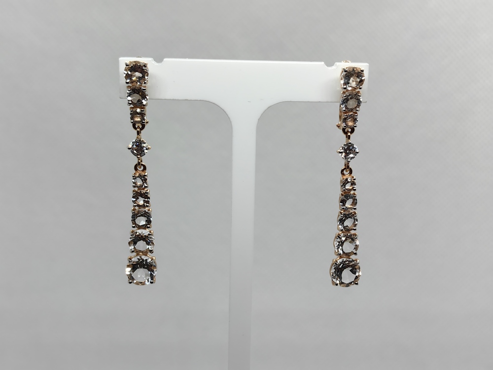 СКМИ585 СЕРЬГИ С КАМНЯМИ (Au 585)