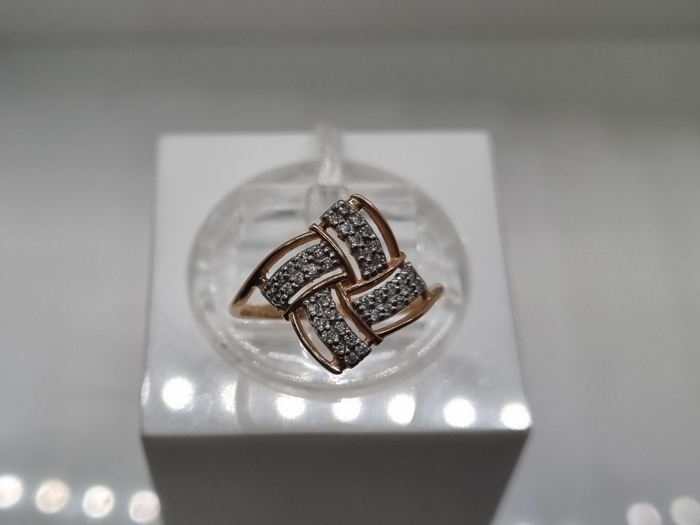 КОЛКМИ585 КОЛЬЦО С КАМНЯМИ (Au 585)
