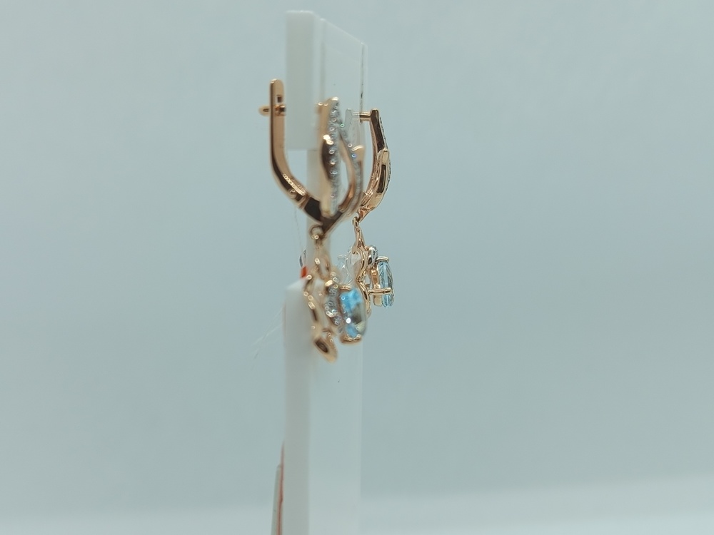 СЕРЬГИ С КАМНЯМИ (Au 585)