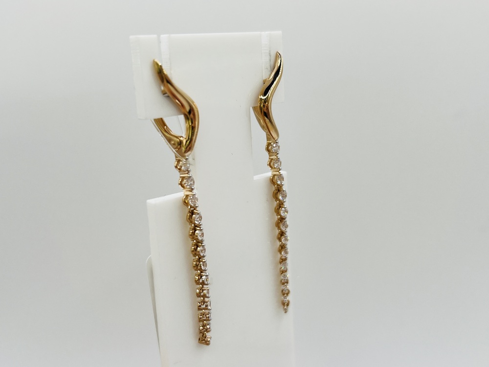 СЕРЬГИ С КАМНЯМИ (Au 585)