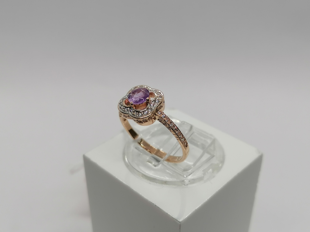 КОЛКМИ585 КОЛЬЦО С КАМНЯМИ (Au 585)