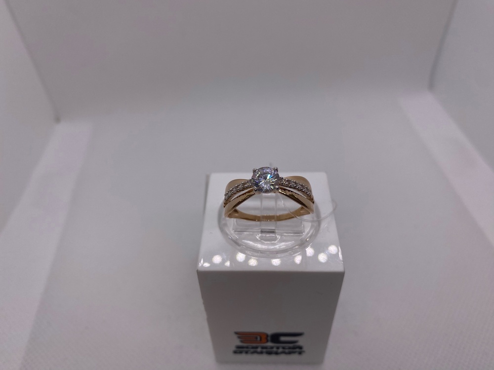 КОЛЬЦО С КАМНЯМИ (Au 585)