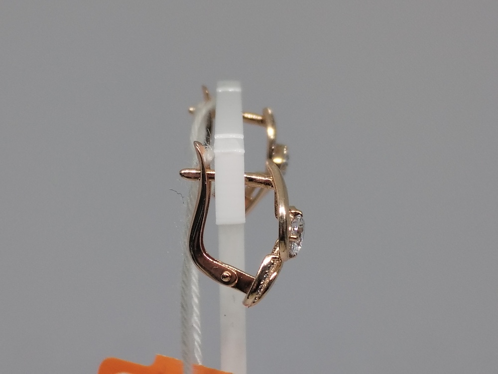 СКМИ585 СЕРЬГИ С КАМНЯМИ (Au 585)