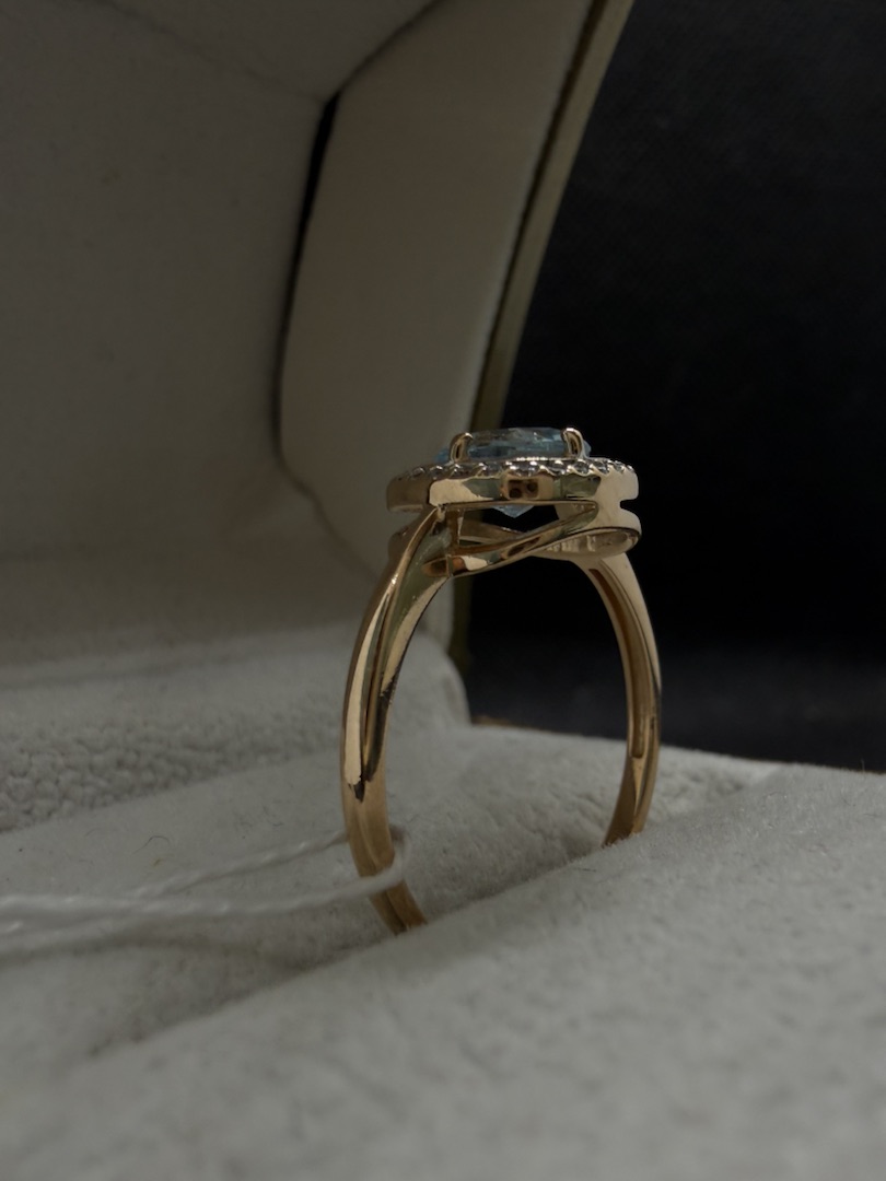 КОЛКМИ585 КОЛЬЦО С КАМНЯМИ (Au 585)