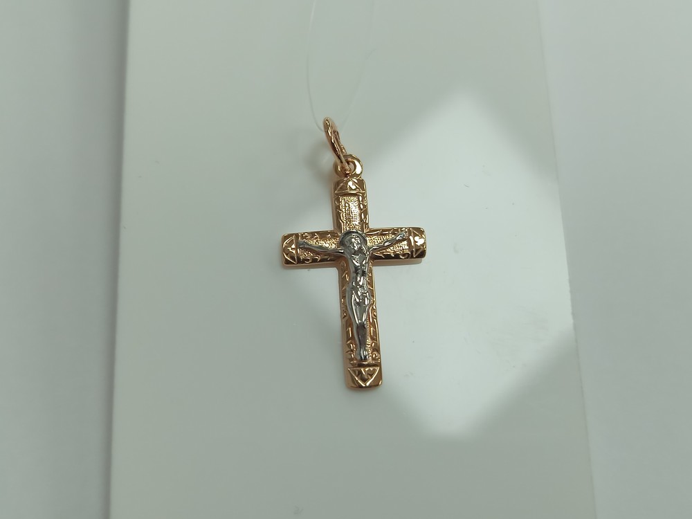 ПОДВЕСКА КРЕСТ без камня (Au 585)