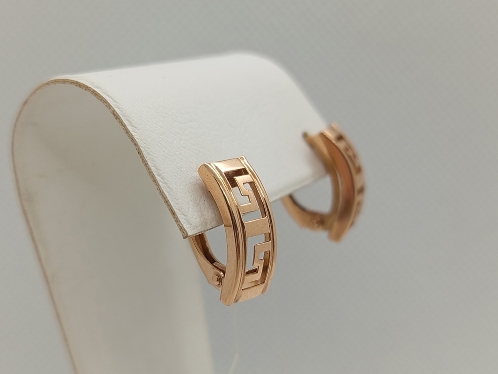 02231 СЕРЬГИ БЕЗ КАМНЯ (Au 585)