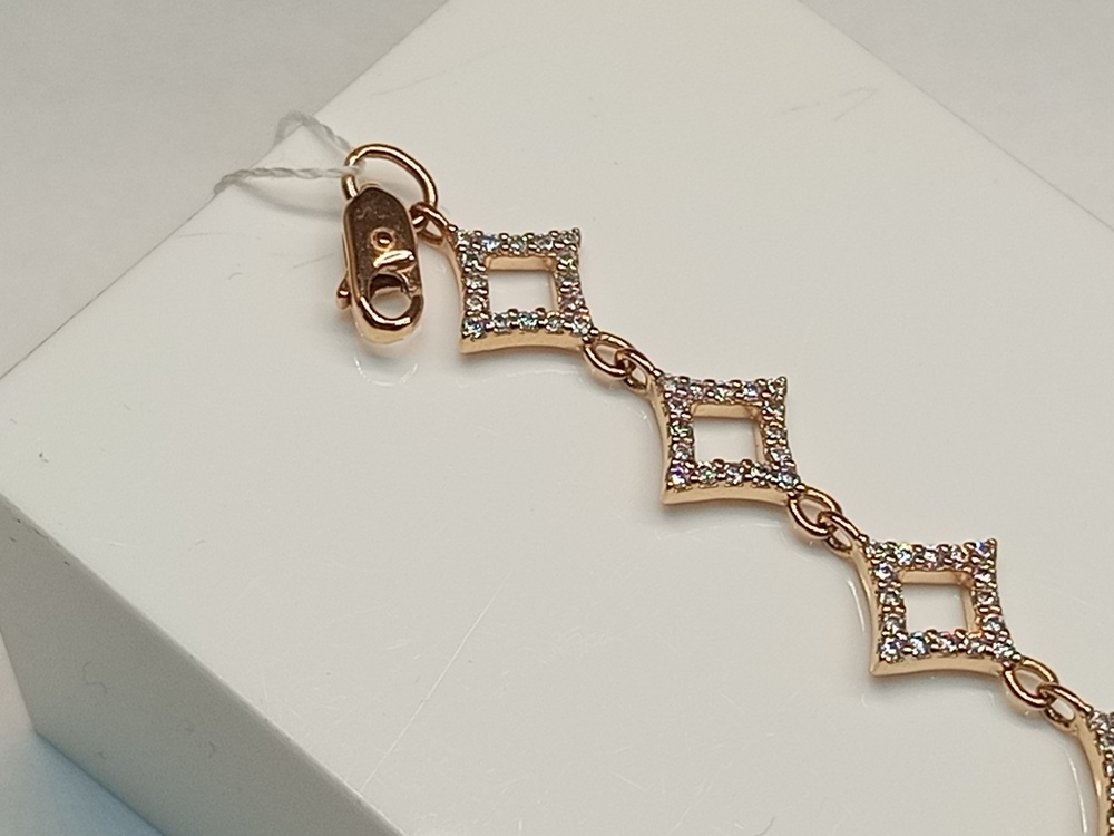 БРАСЛЕТ С КАМНЯМИ (Au 585)