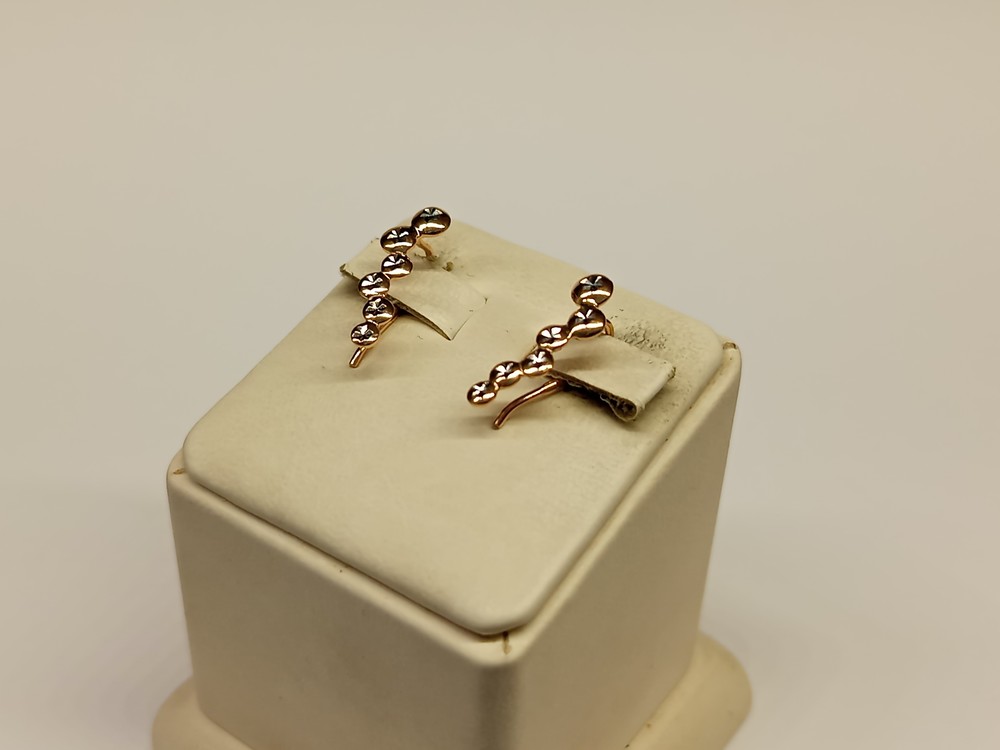 СБКМ585 СЕРЬГИ БЕЗ КАМНЯ (Au 585)