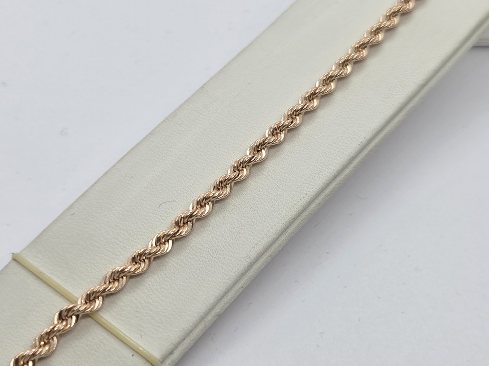 БРАСЛЕТ ПУСТОТЕЛЫЙ Веревка (Au 585)