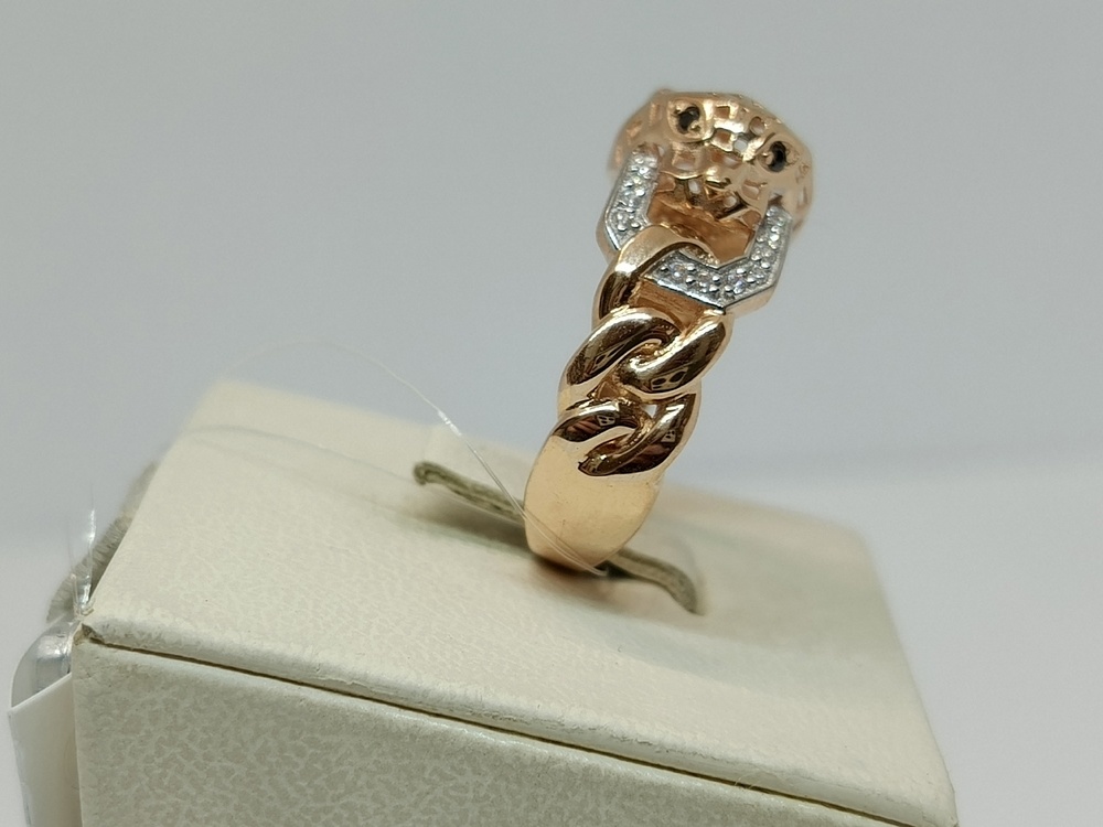 КОЛЬЦО С КАМНЯМИ (Au 585)