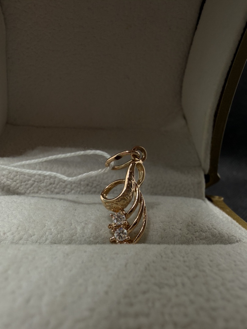 ПОДКМИ585 ПОДВЕСКА С КАМНЯМИ (Au 585)