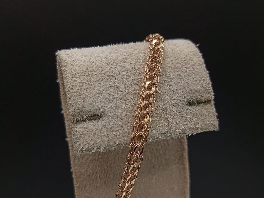 БРАСЛЕТ ПУСТОТЕЛЫЙ Итальянка (Au 585)