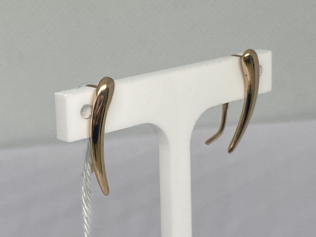 СБКМ585 СЕРЬГИ БЕЗ КАМНЯ (Au 585)